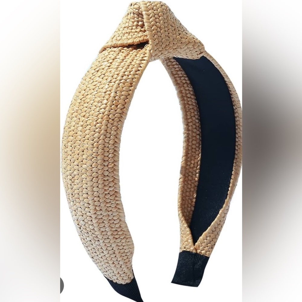 Zara straw knot headband